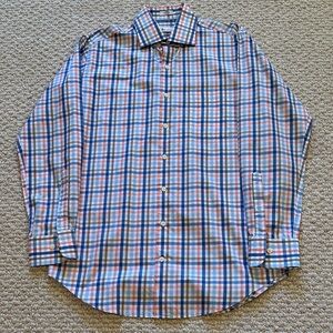 Peter Millar Plaid Button Down Shirt